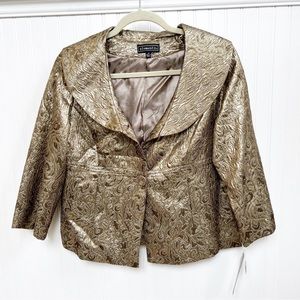 Elementz Gold Paisley Blazer